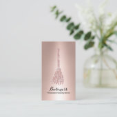 Carte De Visite Nettoyage des salles d'or rose  (Debout devant)