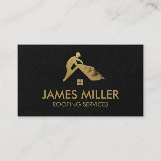Carte De Visite Nettoyage des toits Réparation Construction Gutter (Devant)