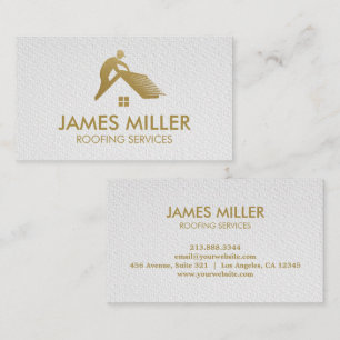 Carte De Visite Nettoyage des toits Réparation Construction Gutter