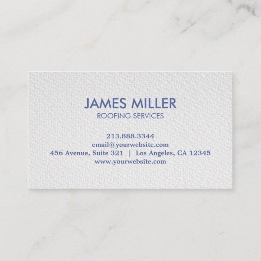 Carte De Visite Nettoyage des toits tendance Réparation Constructi (Dos)