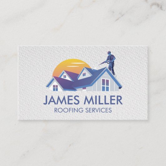 Carte De Visite Nettoyage des toits tendance Réparation Constructi (Devant)