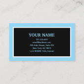 Carte De Visite Nettoyage drôle de lavage sous pression (Dos)