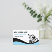 Carte De Visite Nettoyage drôle de lavage sous pression (Debout devant)