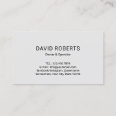 Carte De Visite Nettoyage du logo de lavage de pression personnali (Dos)