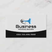 Carte De Visite Nettoyage du logo de lavage de pression personnali (Devant)