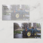 Carte De Visite Nettoyage du ruisseau Tractor (Devant / Derrière)