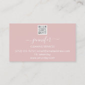 Carte De Visite Nettoyage du service de nettoyage Retrait des ordu (Dos)