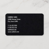 Carte De Visite Nettoyage du soufflage de neige (Dos)