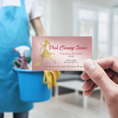 Carte De Visite Nettoyage Élégant Or Rose personnalisé