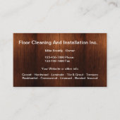 Carte De Visite Nettoyage Et Installation Du Sol (Devant)