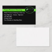Carte De Visite Nettoyage Et Lavage De Pression Gras (Devant / Derrière)