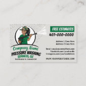 Carte De Visite Nettoyage et lavage sous pression Afro-Américain (Devant)