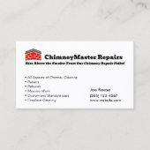 Carte De Visite Nettoyage et réparation des reins (Devant)