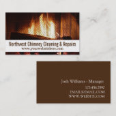 Carte De Visite Nettoyage et réparations de balais modernes de Chi (Devant / Derrière)