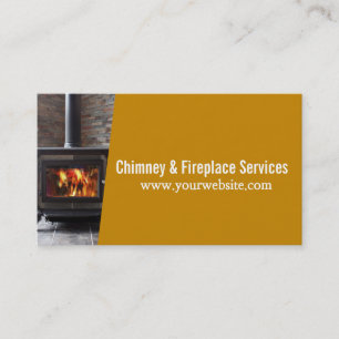 Carte De Visite Nettoyage et réparations de la cheminée de Chimn