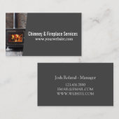 Carte De Visite Nettoyage et réparations de la cheminée de Chimney (Devant / Derrière)