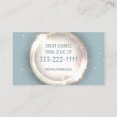 Carte De Visite Nettoyage Expert Service Parties scintillant Cercl (Dos)