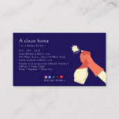 Carte De Visite Nettoyage Fiable (Dos)