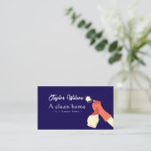 Carte De Visite Nettoyage Fiable (Debout devant)