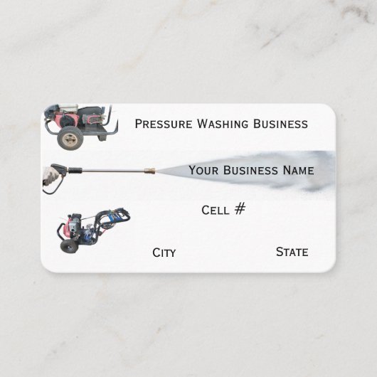 Carte De Visite Nettoyage haute pression (Devant)