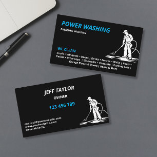 Carte De Visite Nettoyage haute pression sous pression professionn