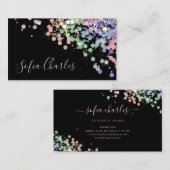 Carte De Visite Nettoyage Holographique Parties scintillant Poussi (Devant / Derrière)