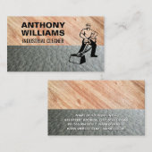 Carte De Visite Nettoyage industriel | Moquette et parquet (Devant / Derrière)