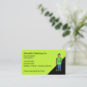 Carte De Visite Nettoyage Moderne Simple Maison Moderne Simple (Debout devant)