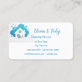Carte De Visite Nettoyage Nettoyage Maison Maison Privée (Devant)