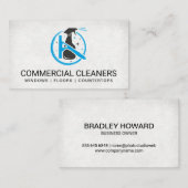 Carte De Visite Nettoyage par pulvérisation | Squeegee | Nettoyeur (Devant / Derrière)
