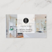 Carte De Visite Nettoyage Photo d'entreprise Médias sociaux Code Q (Devant)