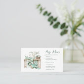 Carte De Visite Nettoyage professionnel aquarelle (Debout devant)