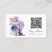 Carte De Visite Nettoyage professionnel aquarelle (Dos)