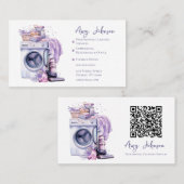 Carte De Visite Nettoyage professionnel aquarelle (Devant / Derrière)