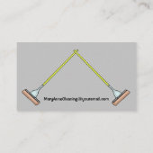 Carte De Visite Nettoyage professionnel Cool Mops Design (Dos)