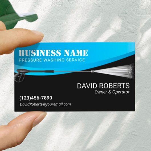 Carte De Visite Nettoyage professionnel de la pression de lavage d