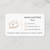 Carte De Visite Nettoyage Professionnel de Maison (Dos)
