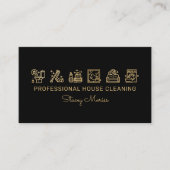 Carte De Visite Nettoyage Professionnel Des Gardiens De Maison Noi (Devant)