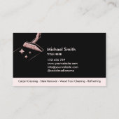 Carte De Visite Nettoyage professionnel des tapis et nettoyage des (Dos)