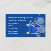 Carte De Visite Nettoyage professionnel et services de gestion (Devant)