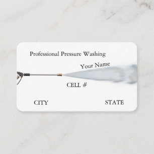 Carte De Visite Nettoyage professionnel simple à haute pression