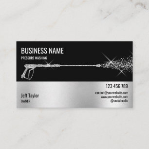 Carte De Visite Nettoyage professionnel sous pression Nettoyage so