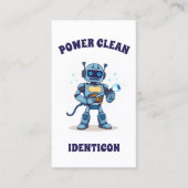Carte De Visite Nettoyage puissant avec code QR (Devant)