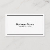 Carte De Visite Nettoyage simple des fenêtres en noir et blanc (Dos)