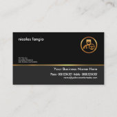 Carte De Visite Nettoyant Simple Professionnel Moderne Chauffeur (Dos)