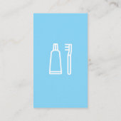 Carte De Visite Nettoyer la brosse des dents et des dents (Dos)