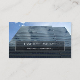 Carte De Visite Nettoyer la façade bureau gratte-ciel rectangles