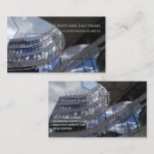 Carte De Visite Nettoyer la façade bureau gratte-ciel rectangles (Devant / Derrière)