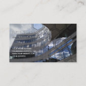 Carte De Visite Nettoyer la façade bureau gratte-ciel rectangles b (Dos)