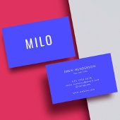 Carte De Visite Nettoyer la typographie professionnelle du néon bl